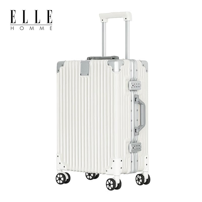 ELLE HOMME Aluminum Frame Spinner Luggage