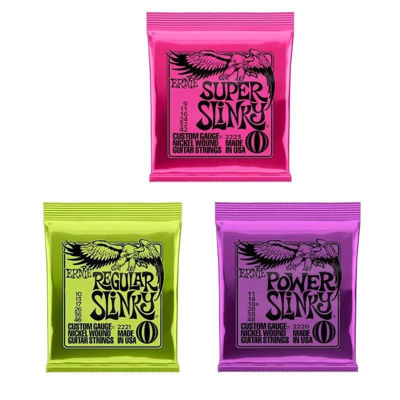 Ernie Ball Super Slinky Nickel Wound Electric Guitar Strings 2220 2221 2223