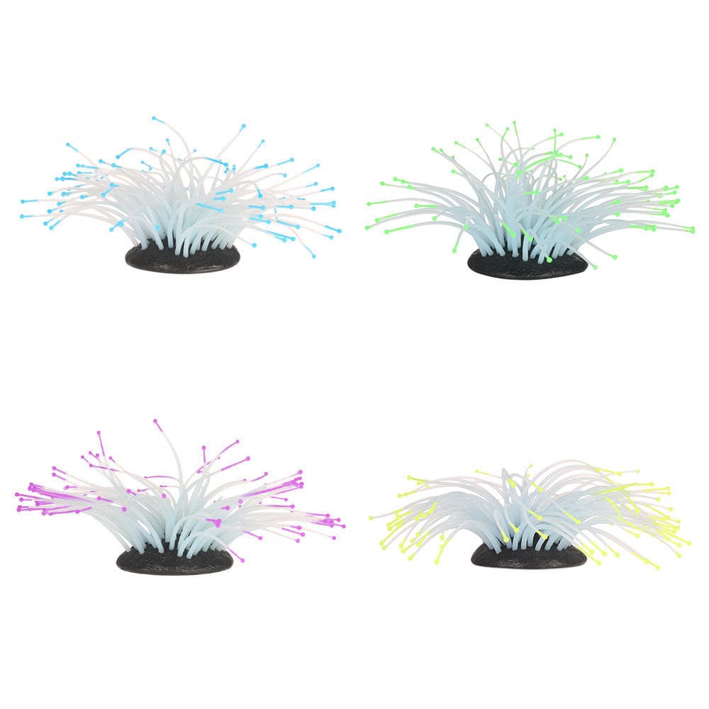 Artificial Silicone Sea Anemone with Glowing Effect for Fish Tank Aquarium Ornament Decoration