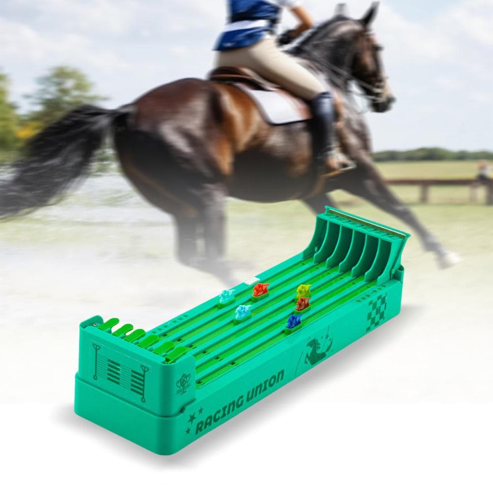 Tabletop Games Set Electronic Horse Race Board Game Battery Powered Horse Racing Machine Set Interactive Family Party Toy