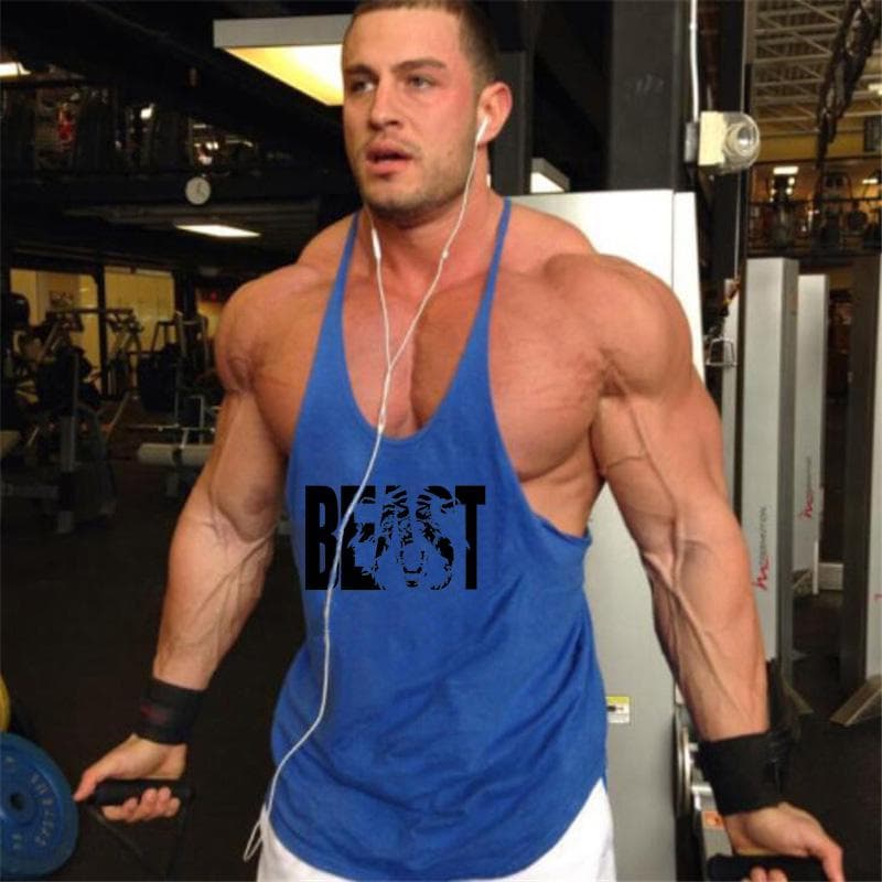Muscleguys Mens Bodybuilding Fitness Tank Top Racerback Graphic Singlet cm