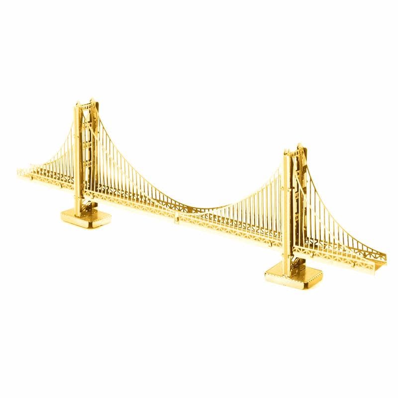 Metal DIY assembly 3D puzzle golden gate bridge tourist souvenir puzzle toy