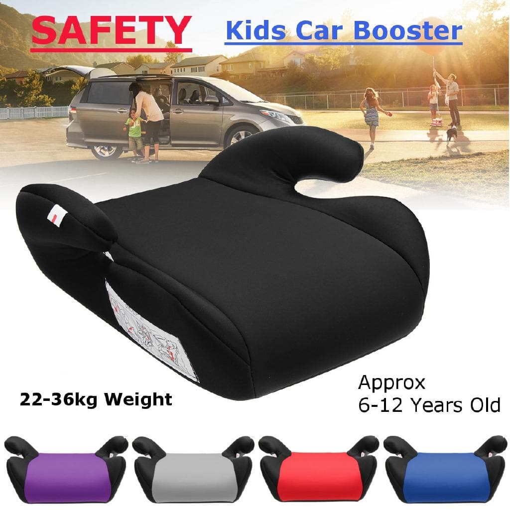 ECE Certification Car Booster Seat Safe Sturdy Kids Children Baby Increased Seat Pad Fits 6-12 Years Old Multi-color grey