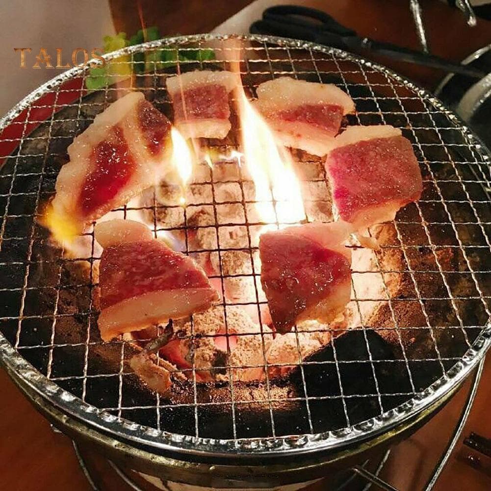 5Pcs/Set Disposable BBQ Grill Rack Roast Net Grate Barbecue Baking Pan