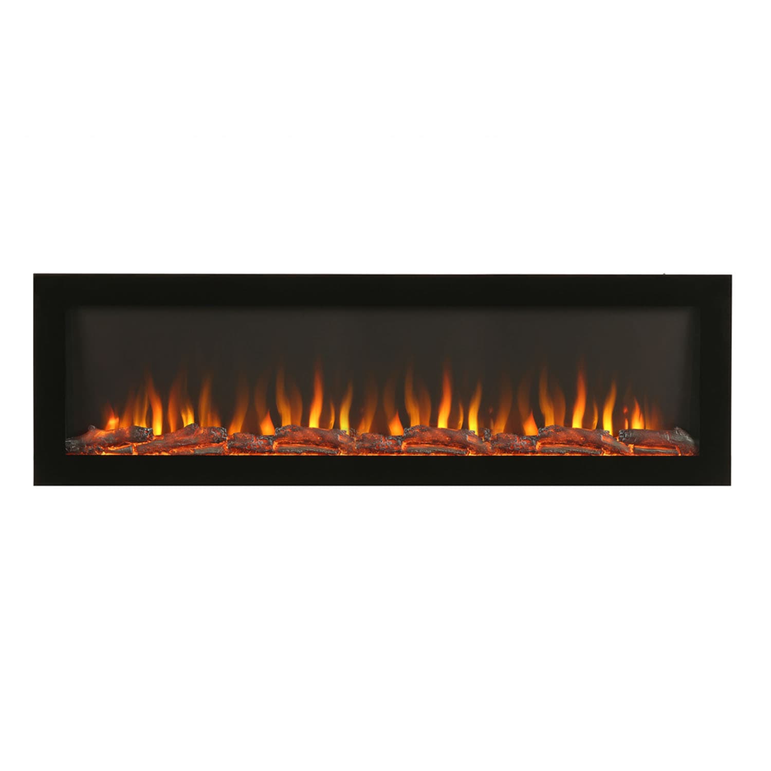 Camino Elettrico Moderno a Parete Nero da 50" -  Edge  - ECOSO by Hudson Reed