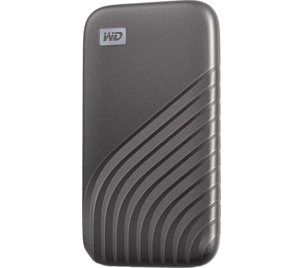 WD My Passport Portable External SSD - 1 TB, Space Grey, Silver