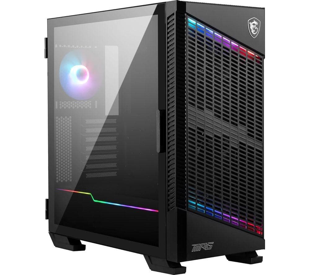 MSI MPG VELOX 100P Airflow ATX Mid-Tower PC Case - Black, Black