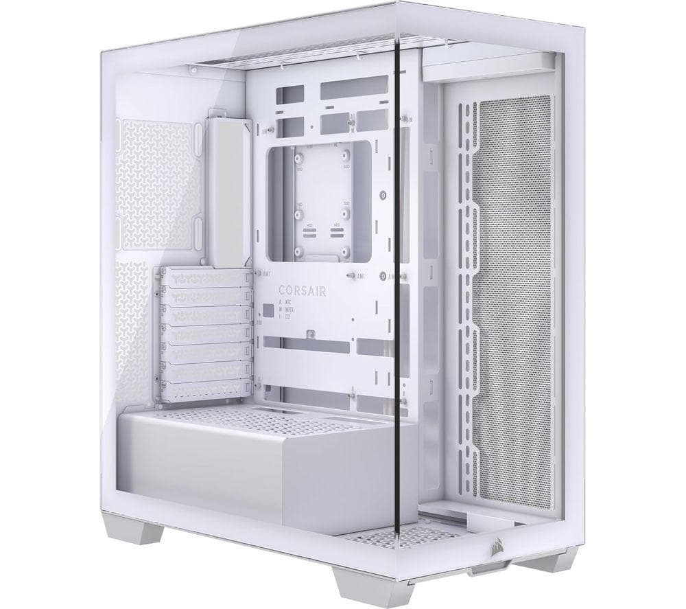 CORSAIR 3500X ATX Mid-Tower PC Case - White, Tempered Glass, White