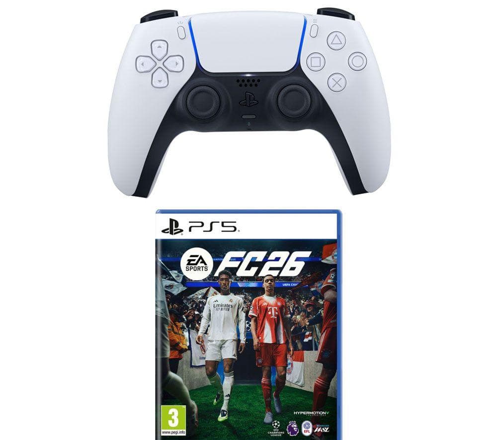 PLAYSTATION PS5 DualSense Wireless Controller & EA Sports FC 26 (PS5) Bundle