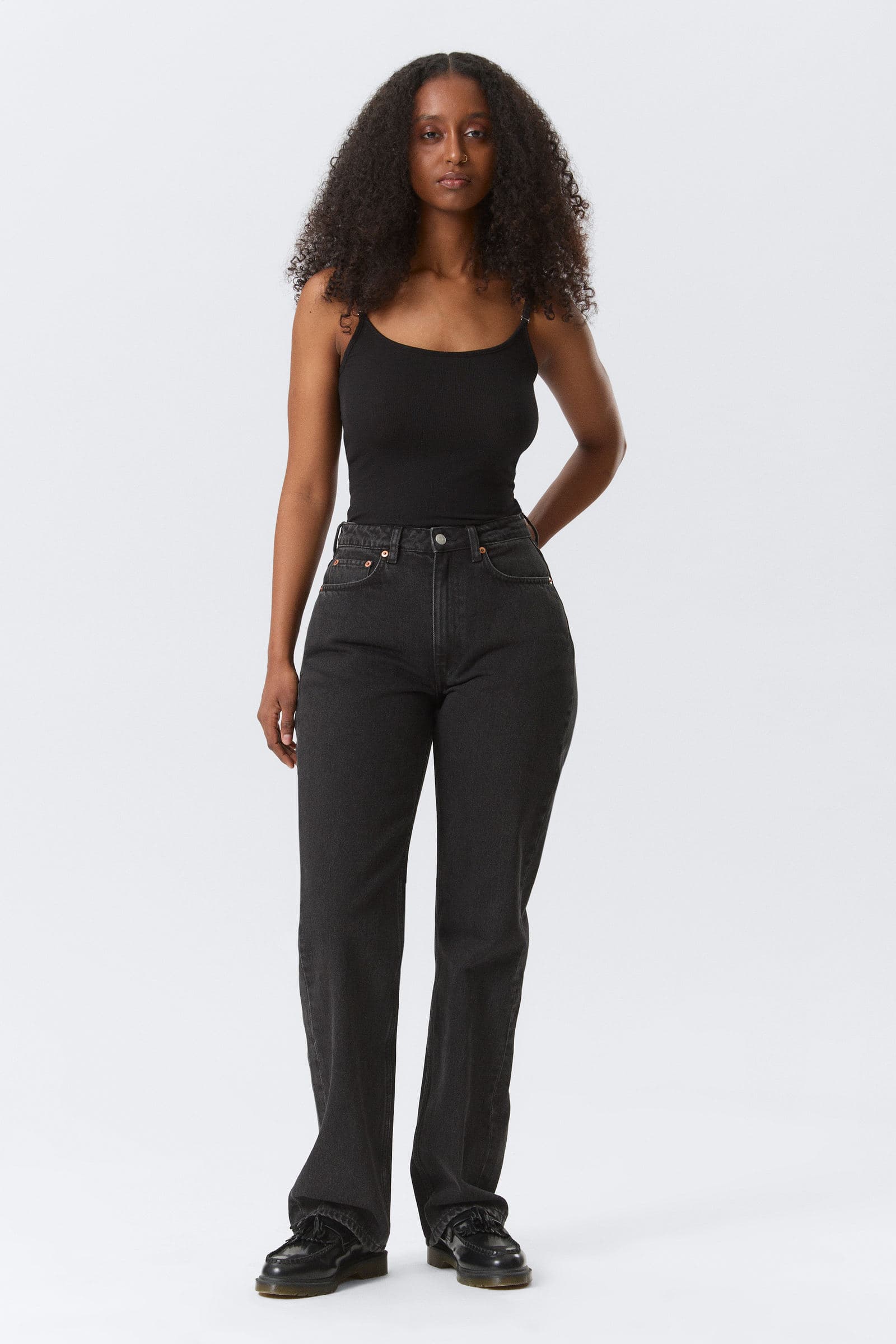 Resolute Curve High Waisted Regular Straight Jeans