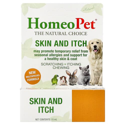 HomeoPet, Skin and Itch, 15 ml