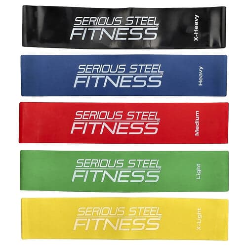 Serious Steel Fitness, 10 Inch Mini Loop Pack, 5 Count