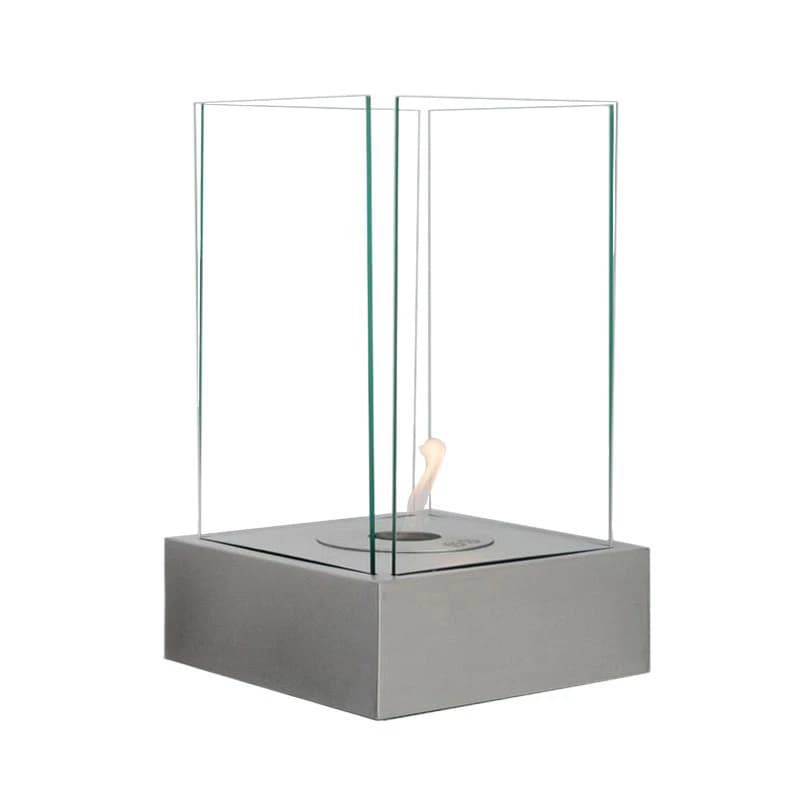 White hydro bio fireplace from ScandiFlames for table or floor | Indoor or outdoor use