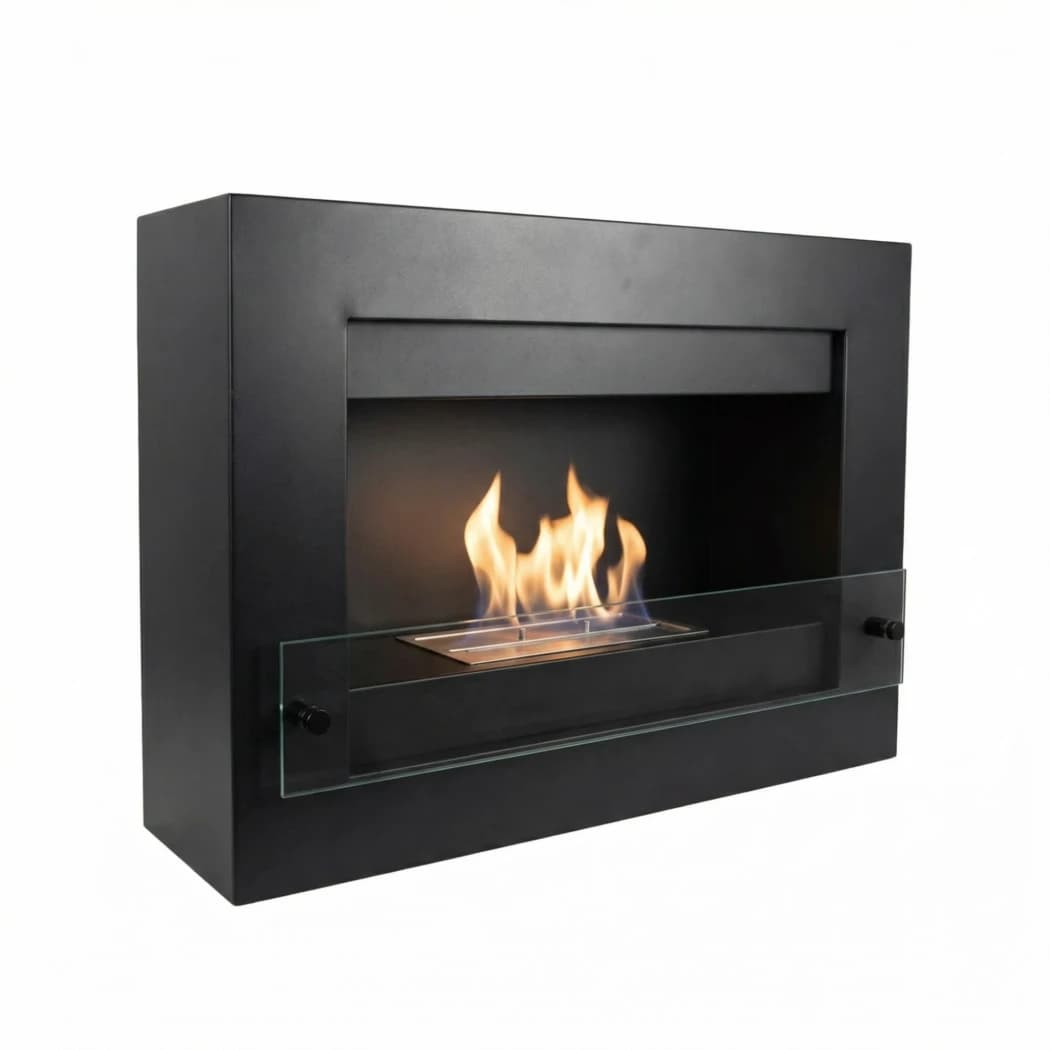 Nebraska Black - Wall Mounted Biofireplace