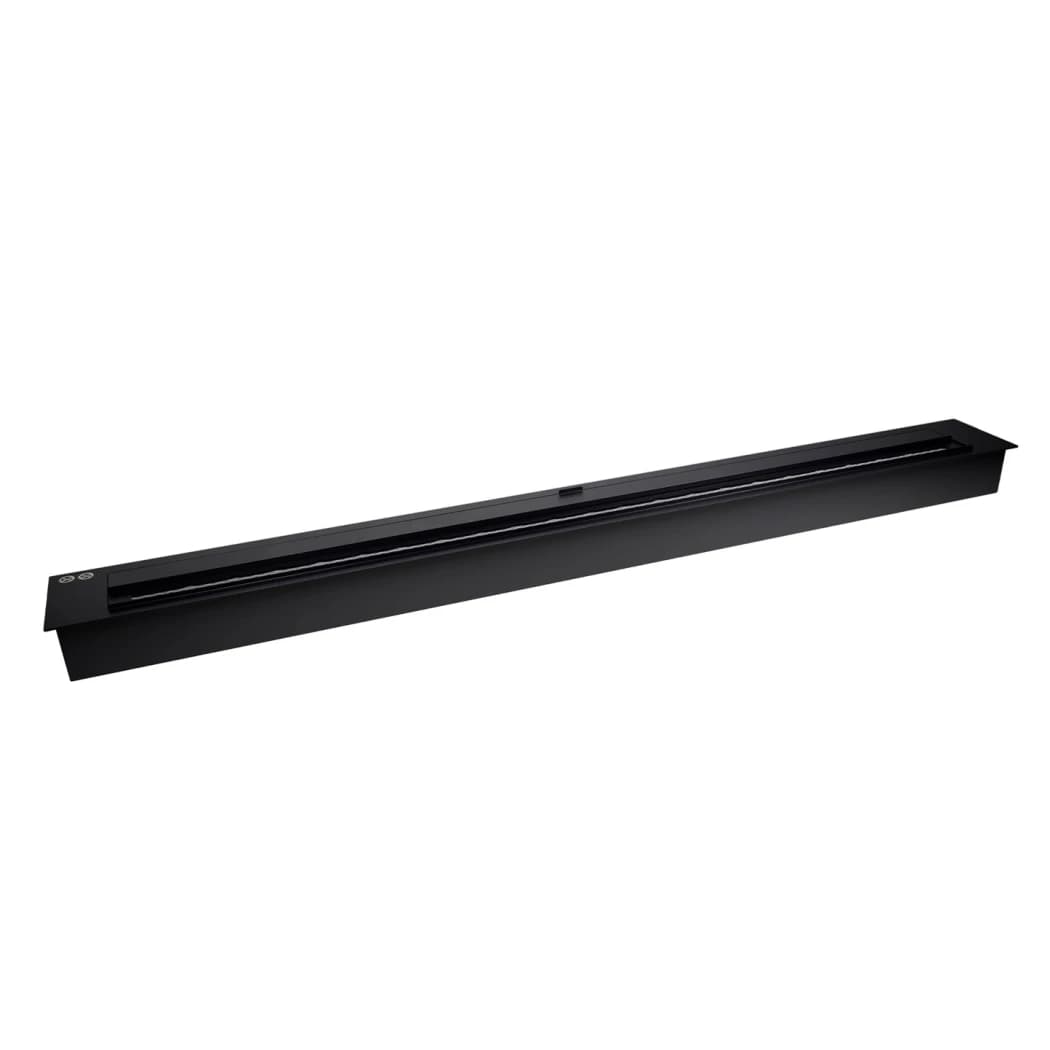 Superior 6L Bioethanol Burner Insert 120 cm - Extra Long Built-In Fireplace Burner - Black | ScandiFlames