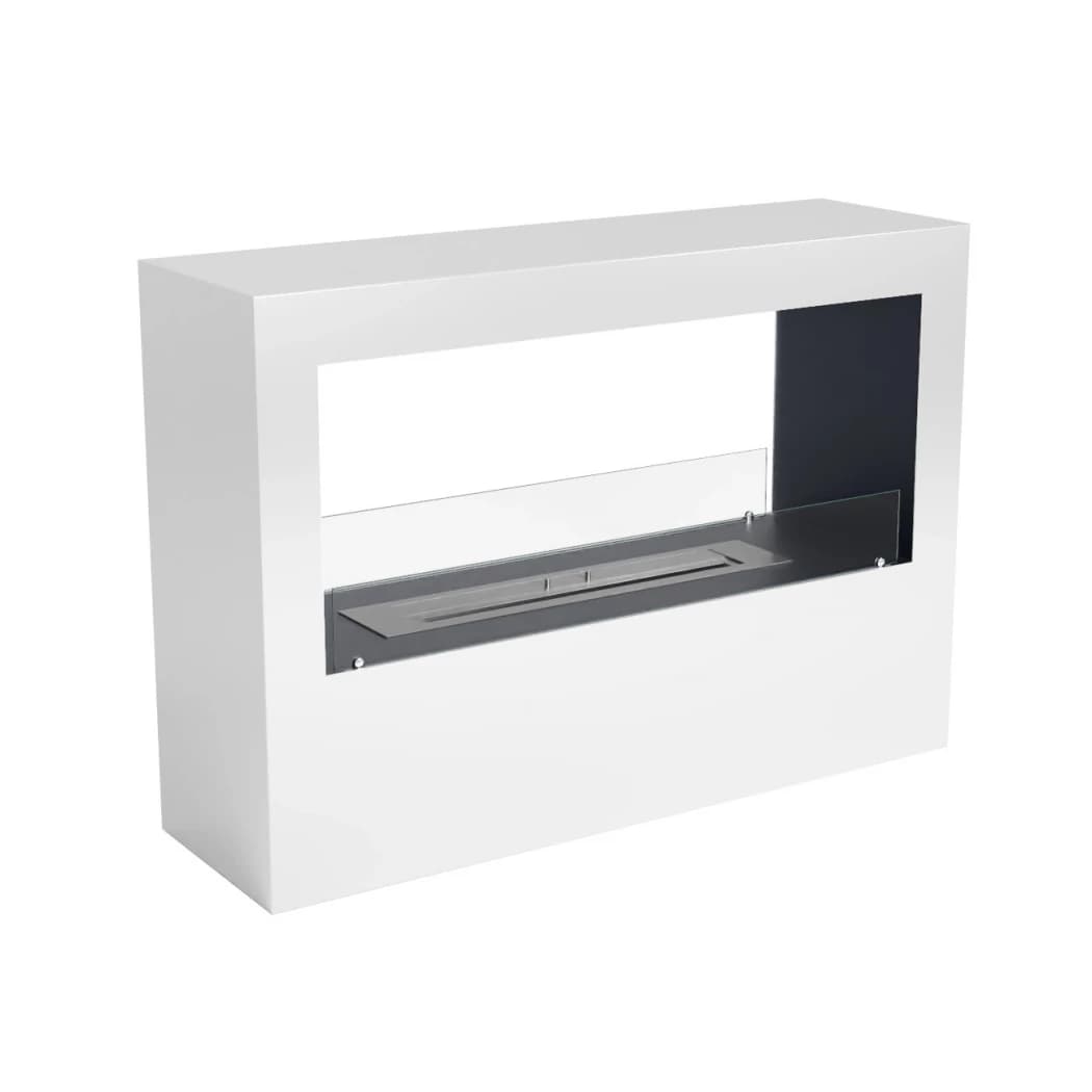 White Built-in Bio Fireplace | Lansing L from ScandiFlames