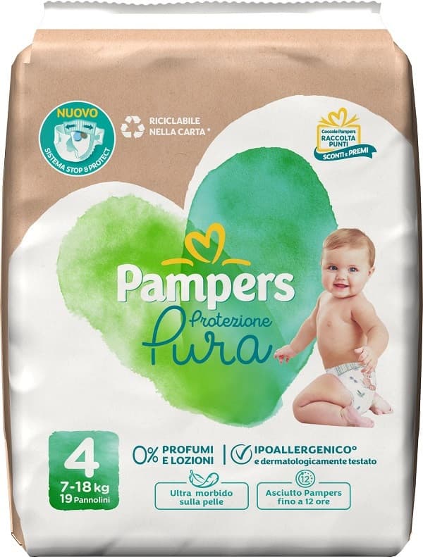 Pampers protezione pura max19p