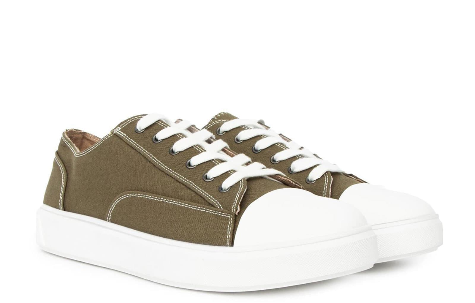 Duck And Cover Nesta Men's Trainers  Size: 9 Colour : Khaki Green