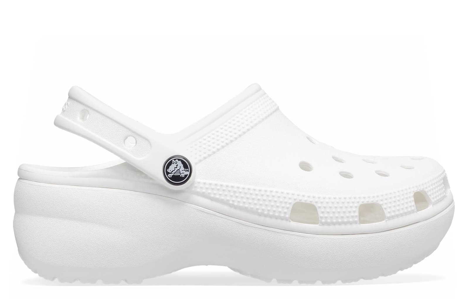 Crocs Classic Platform Unisex Men's | Crocs  | White  | UK Size 4