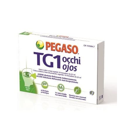 Pegaso - Tg1 Occhi Gocce oculari anti secchezza 10 flaconcini monodose x 0,5 ml