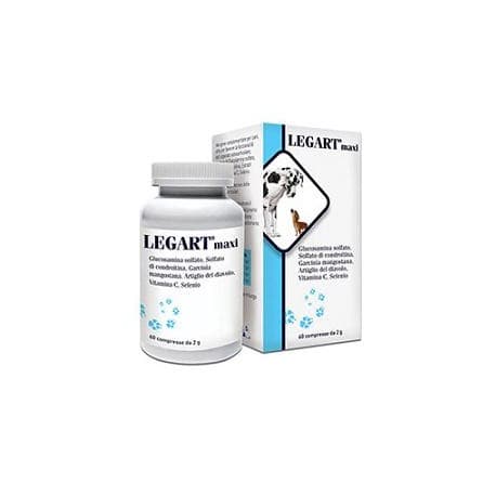 DDFarma - Legart Maxi 60 Compresse 2g Integratore per le articolazioni dei cani