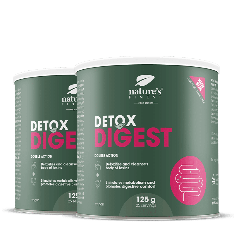 Nature's Finest Detox Digest | digestive and liver detox support | chlorella, milk thistle, artichoke + turmeric for lighter feeling and daily comfort