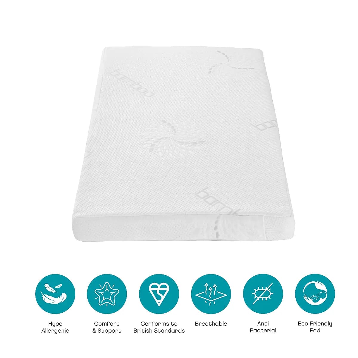 Tutti Bambini Natural Coir Fibre Cot Mattress | 60 x 120 cm