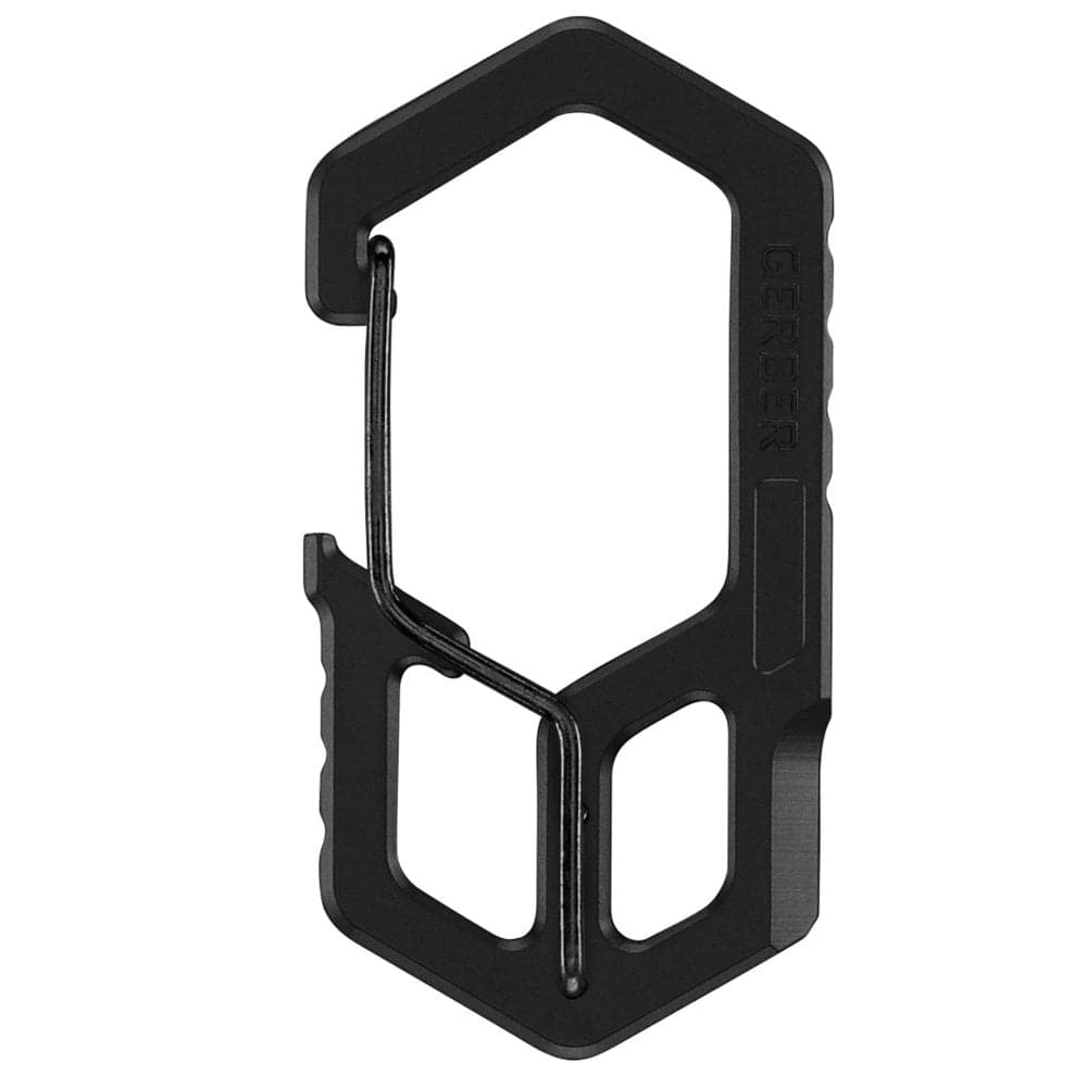 Gerber Carabiner Keychain Tool: Black Colour: Black