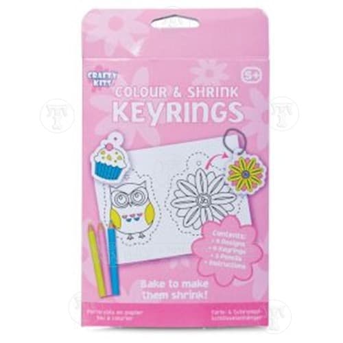 Colour and Shrink Keyrings