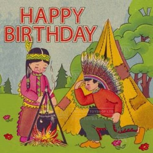 Indians Birthday Card