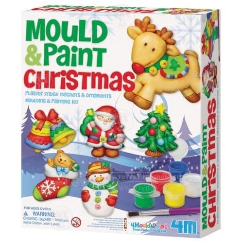 Mould and Paint Christmas Magnets or Ornaments