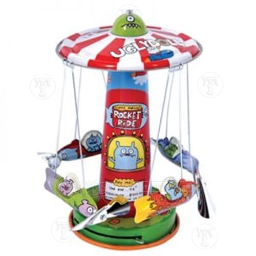 Tin Ugly Doll Rocket Carousel Ride