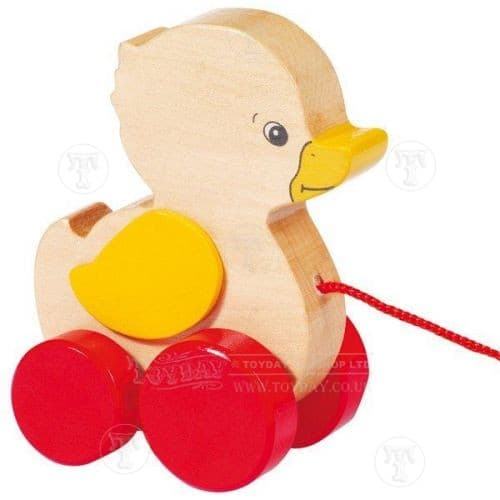 Wooden Pull Along Duck
