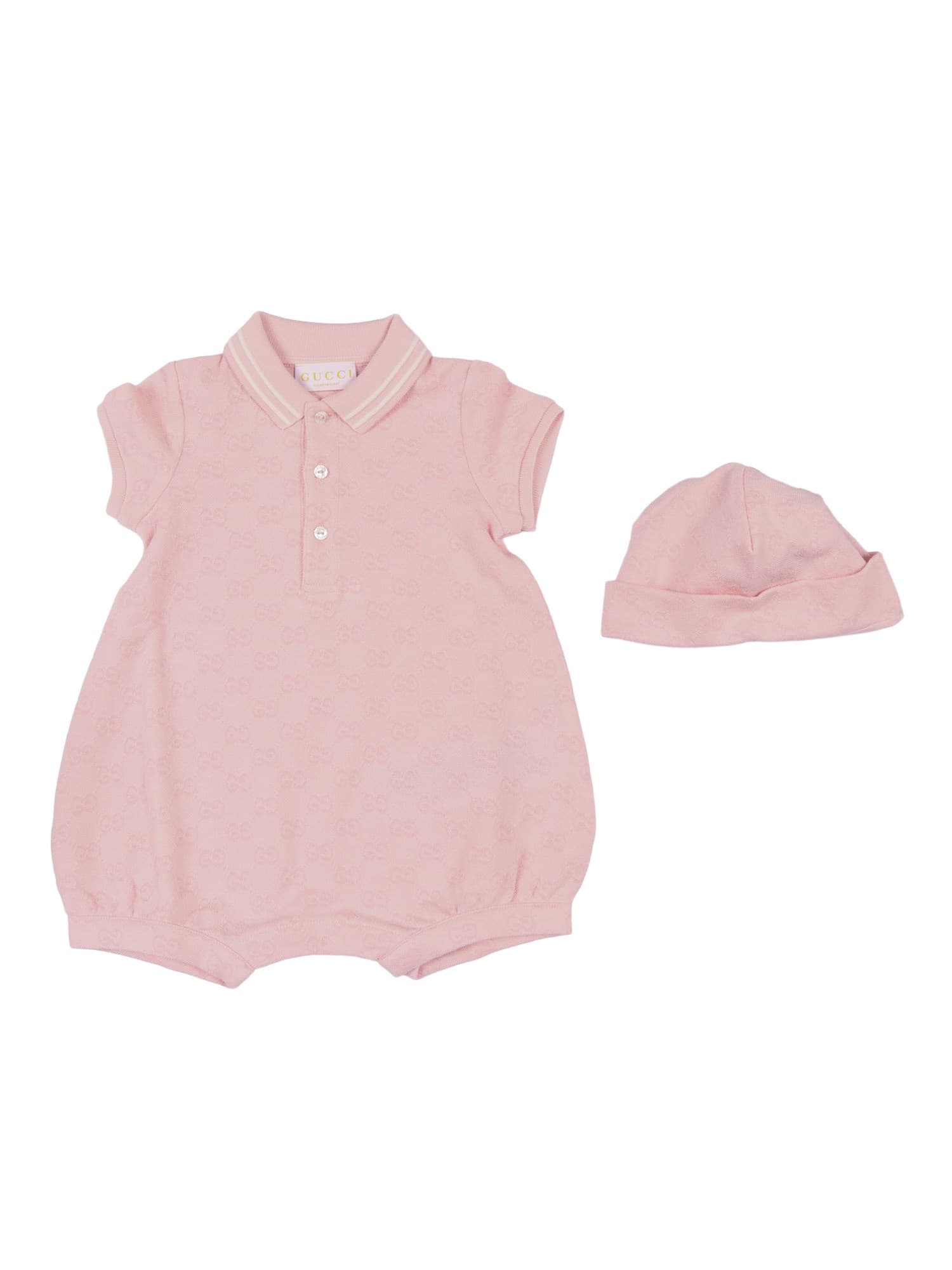 GUCCI KIDS B Gift Set Gg Cotton Piquet