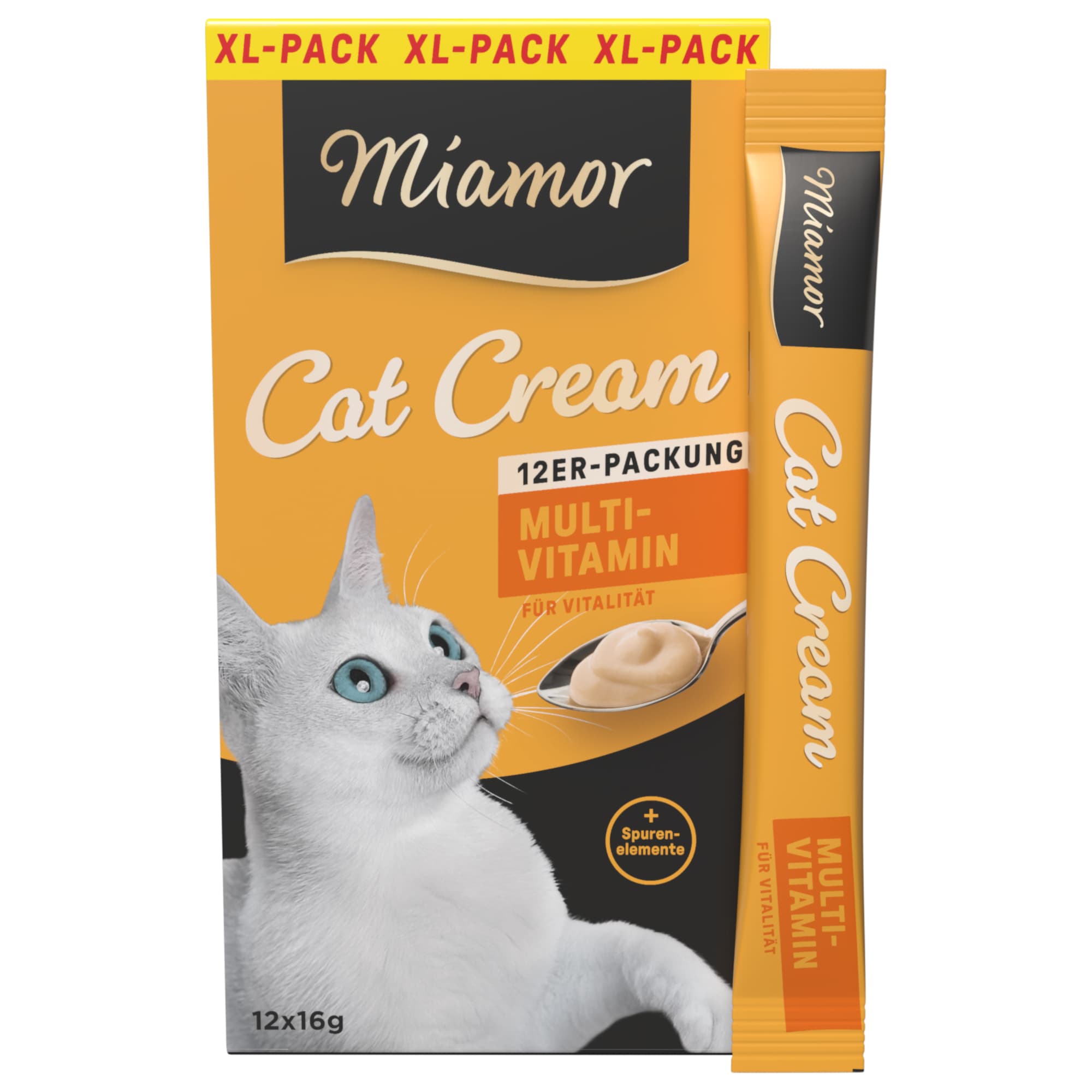 Miamor Cat Cream Multi-Vitamin - cat snacks - 12 x 16g