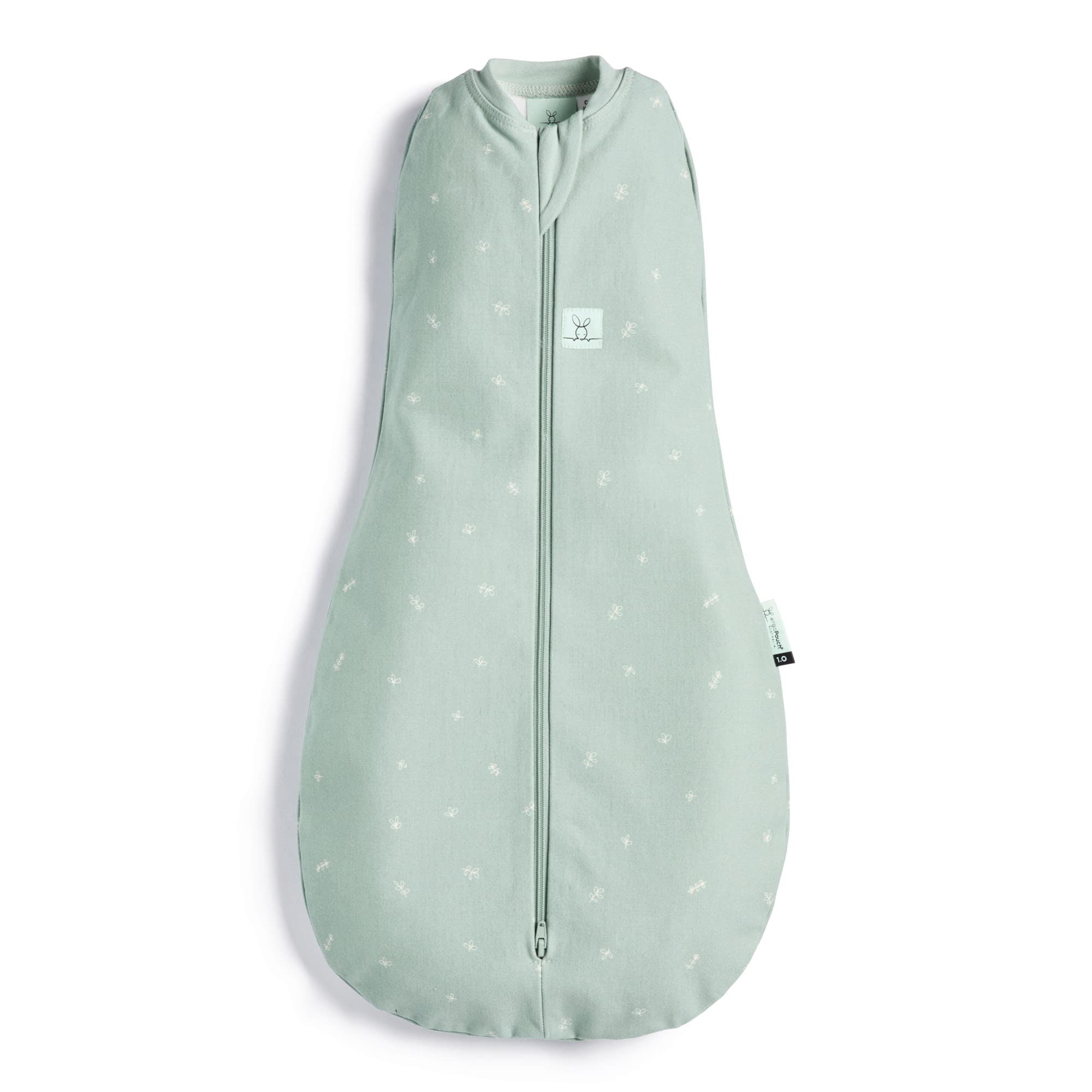 ergoPouch Organic Summer Cocoon Swaddle Bag | 0.2 TOG | 0-3 months (Colour: Sage)