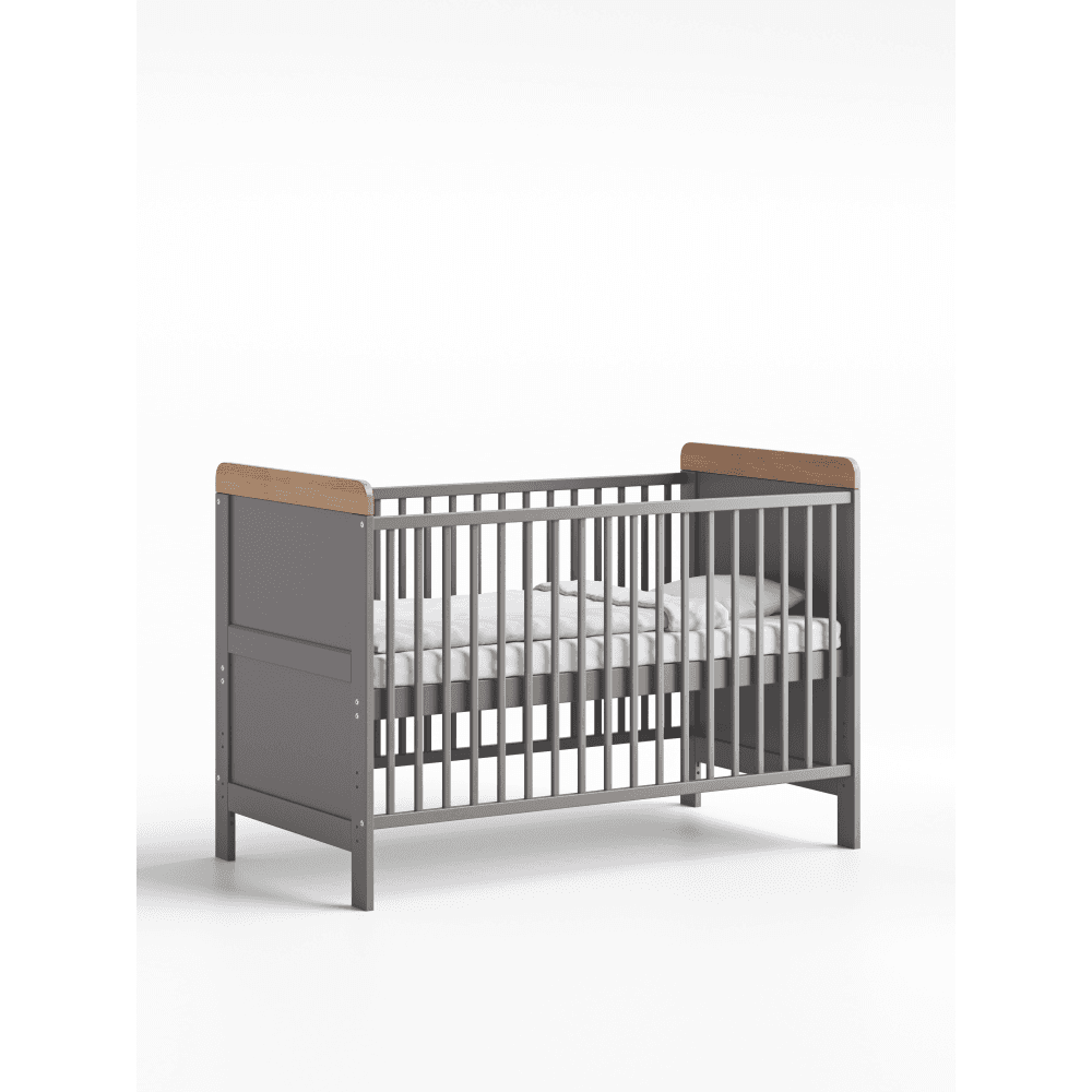 Little Acorns Classic Cot-Bed - Grey and Oak
