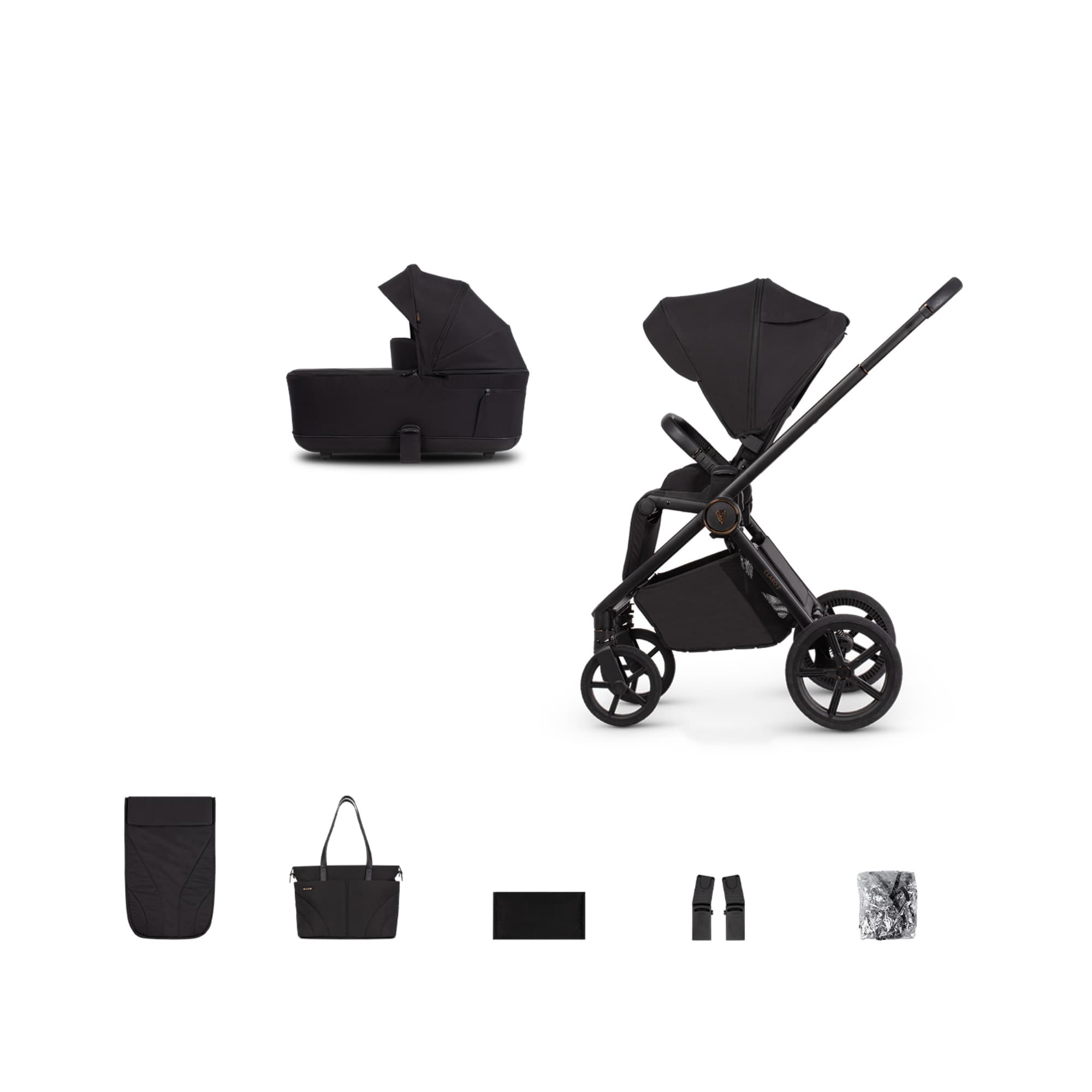 Venicci Claro 2 Pushchair Bundle with Accessories - Noir