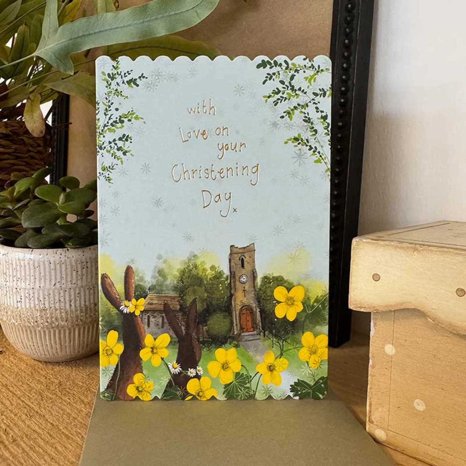 DC58 BUTTERCUPS CHRISTENING CARD