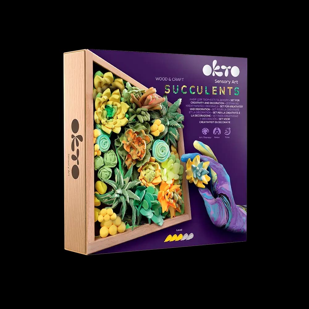 ENERGY Wood & Craft DIY Succulents TM OKTO 21×21 cm